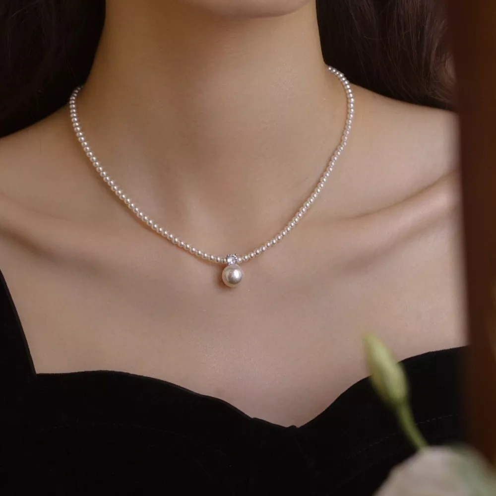 Pearl Pendant Necklace, image 4