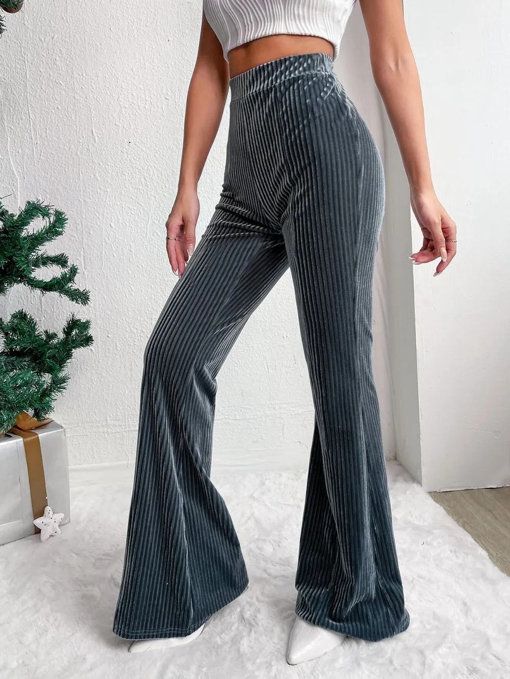 High Waist Flare Pants, image 6