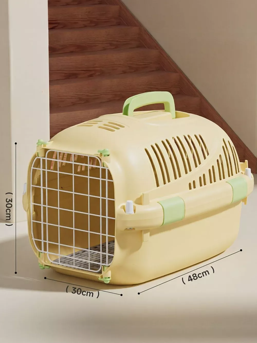 Portable Ventilated Pet Carrier Travel Cage, image 2