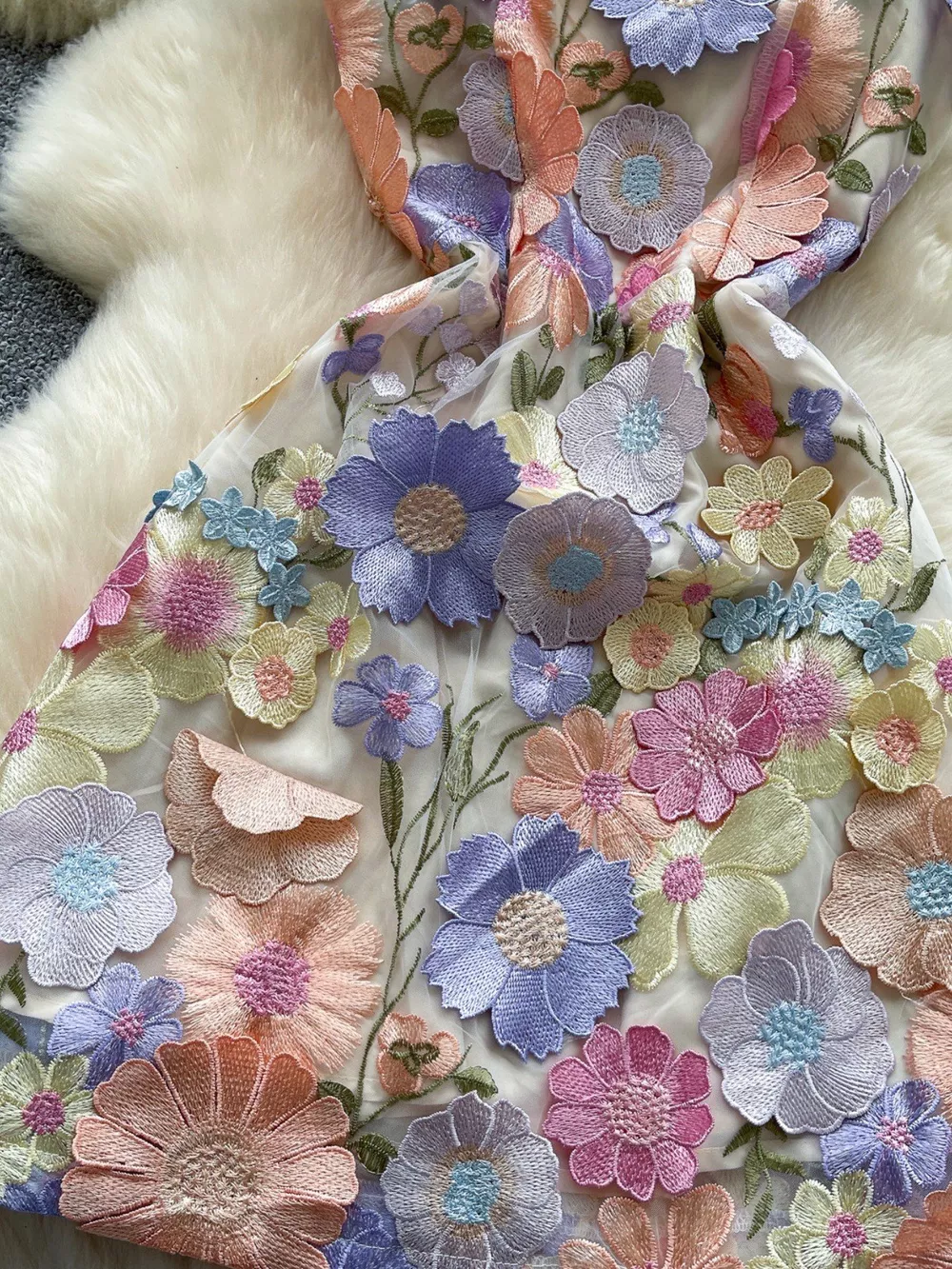 Floral Tie Waist Mini Dress, image 6