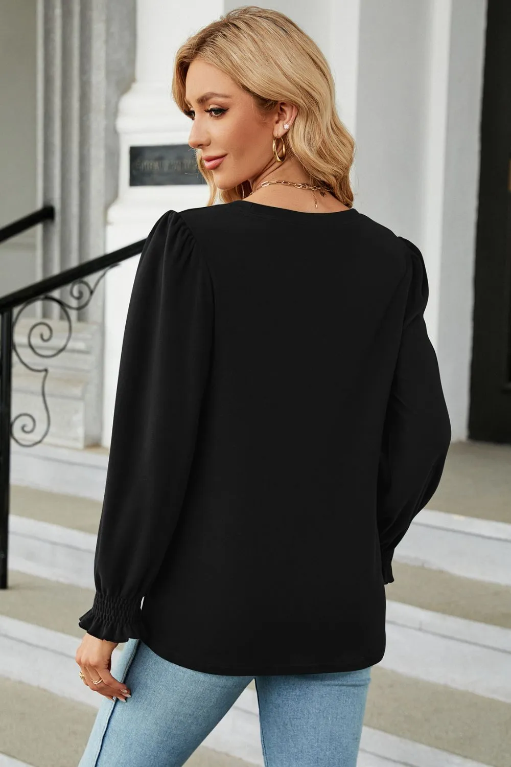 Round Neck Long Sleeve T-Shirt, image 9