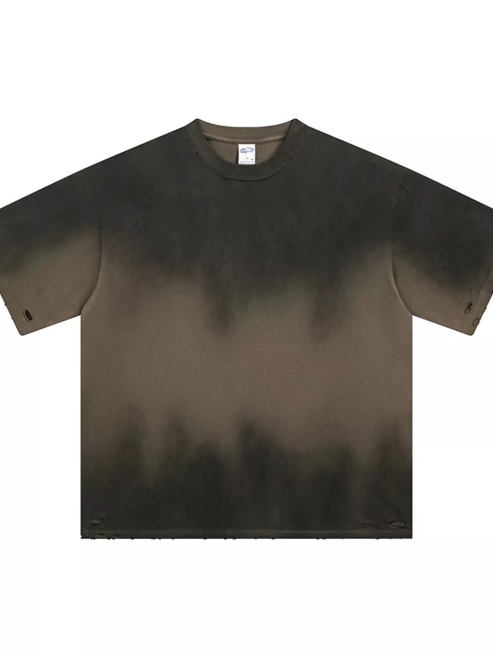 Men's Gradient Round Neck Oversized T-Shirt, image 5