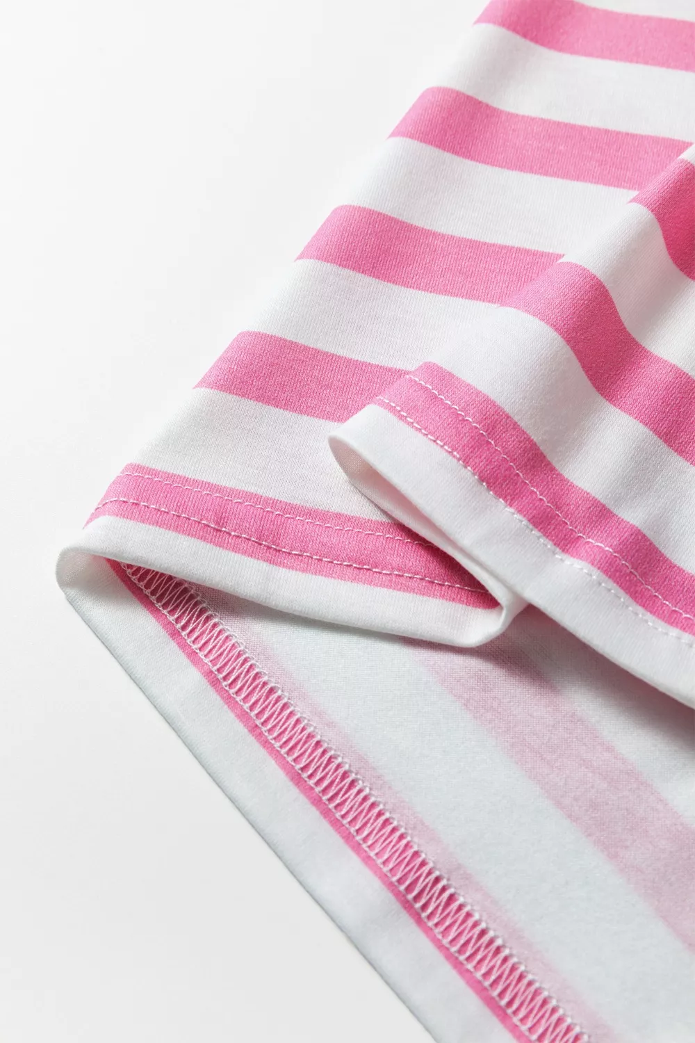 Stripe V Neck Patched Pocket Casual T Shirt, image 7