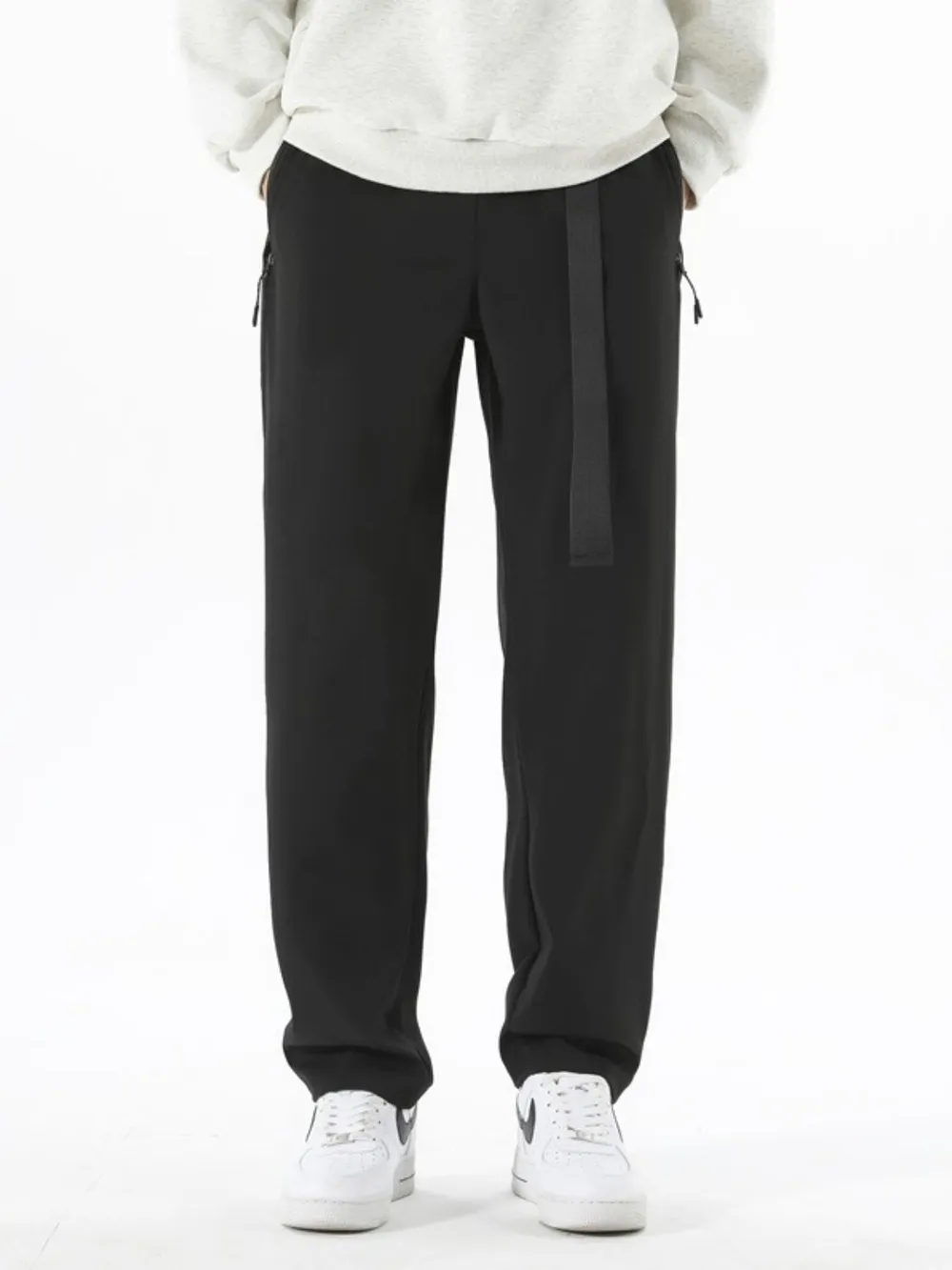 Men's Plus Size Solid Loose Fit Pants, image 7