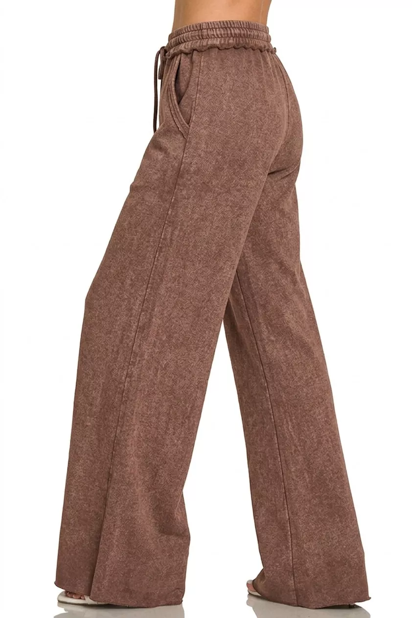 Washed French Terry Sweatpants, image 2