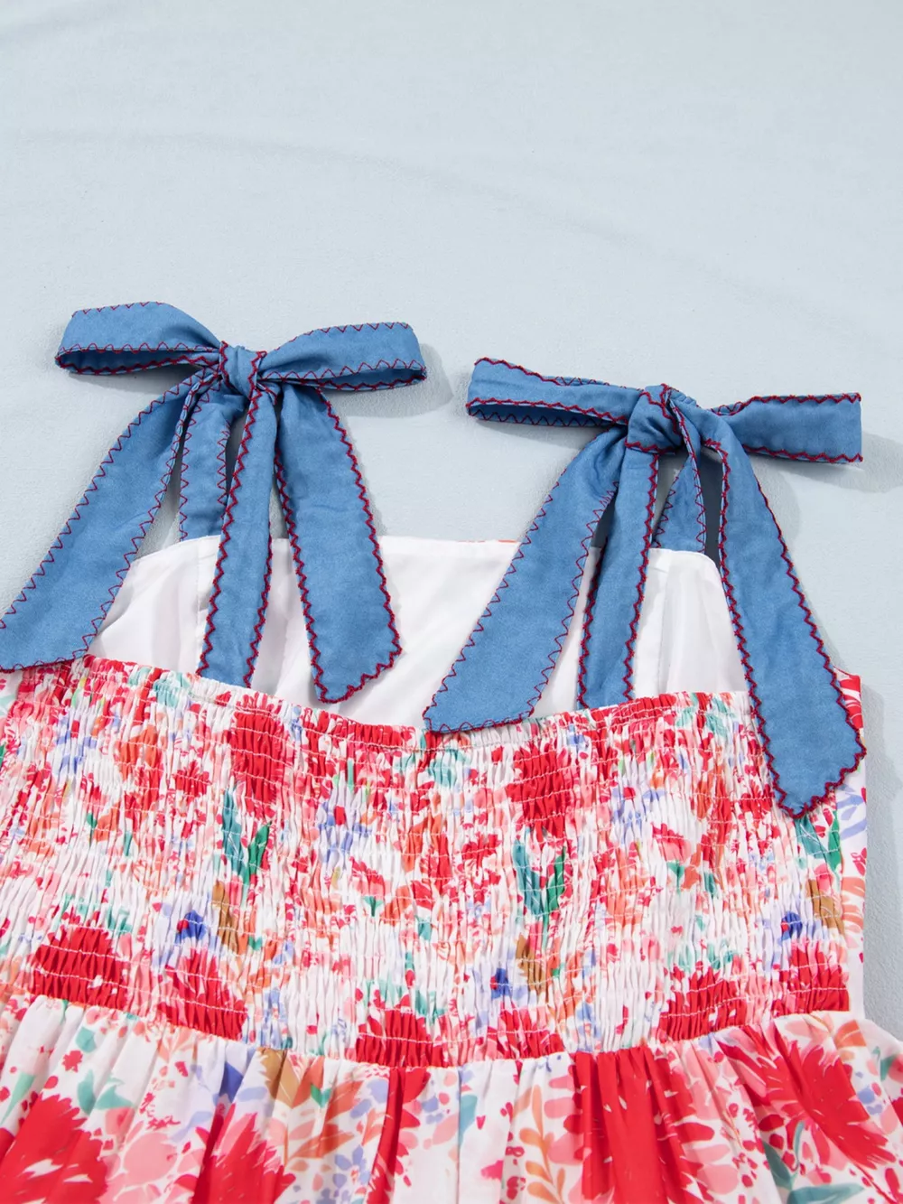 Floral Print Tie-Shoulder Midi Dress, image 7