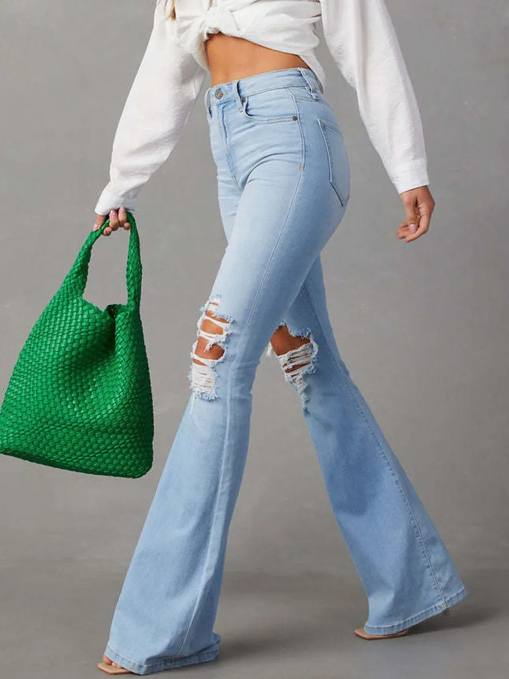 Distressed Jeans with Pockets, image 4