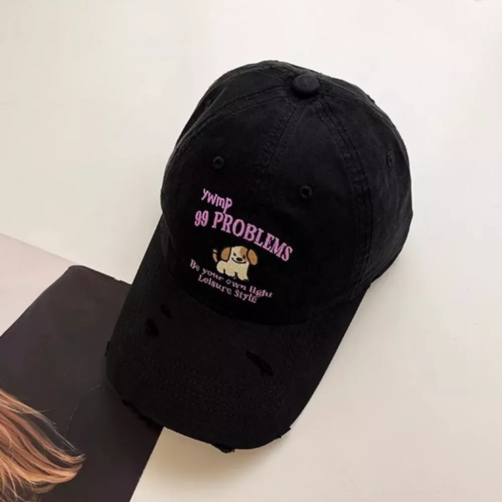 Dog Distressed Baseball Cap, image 4