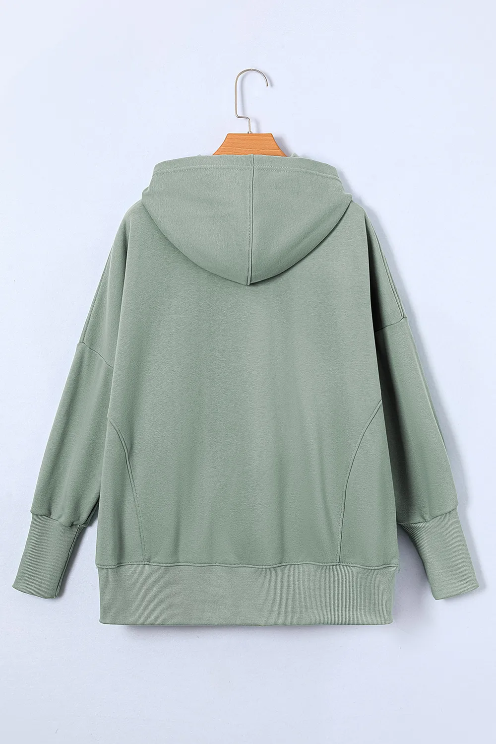Quarter-Snap Dropped Shoulder Hoodie, image 16