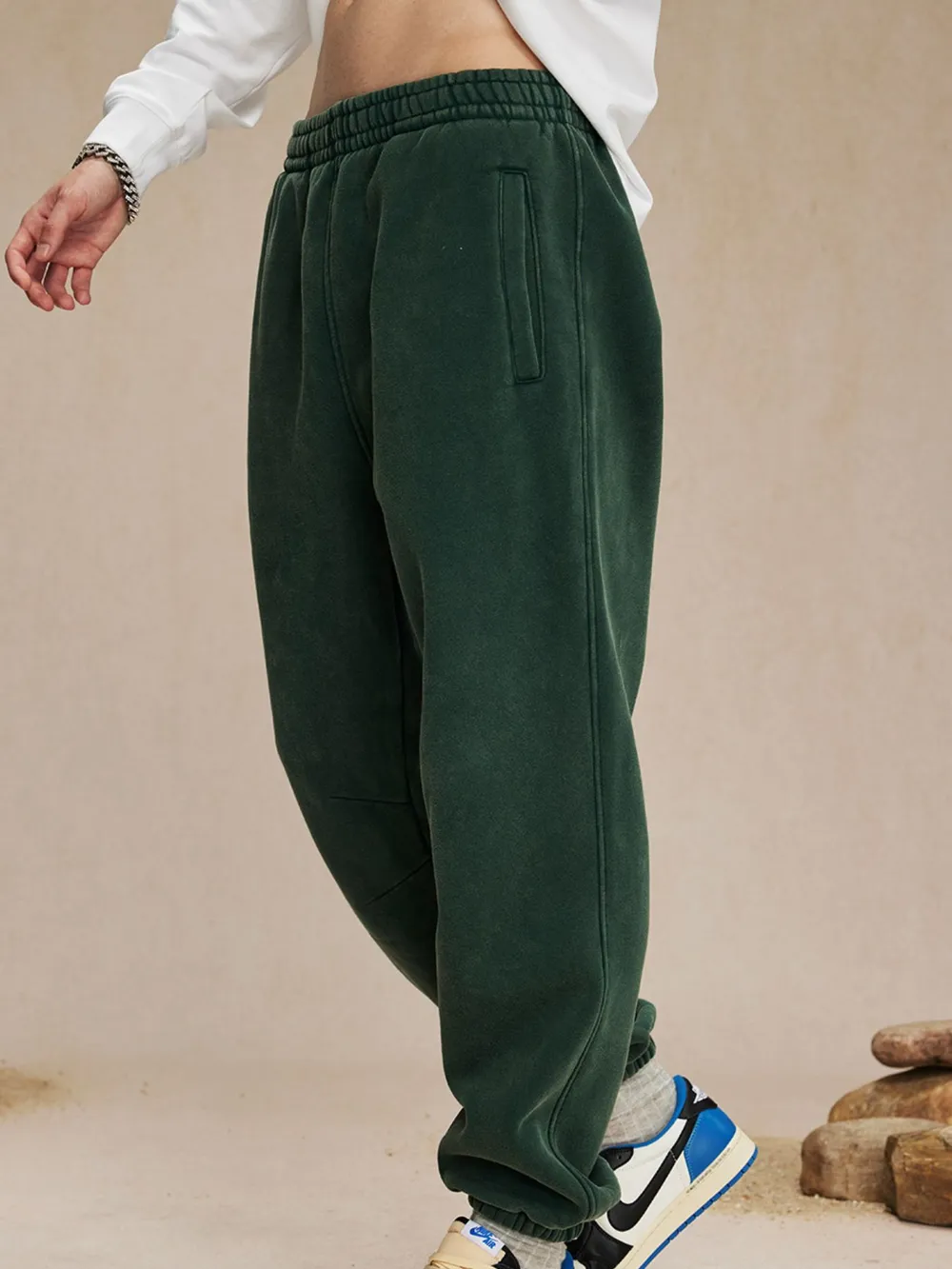 Men's Casual Elastic Waist Cotton Sweatpants, image 8