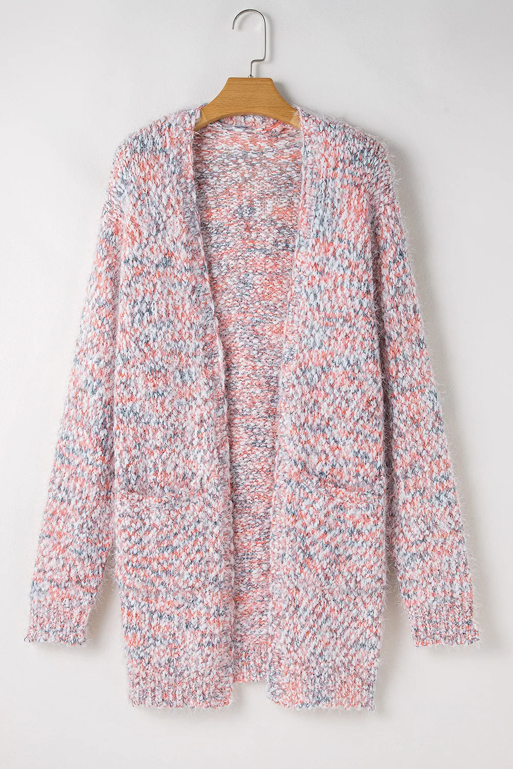 Pocketed Open Front Long Sleeve Cardigan, image 6