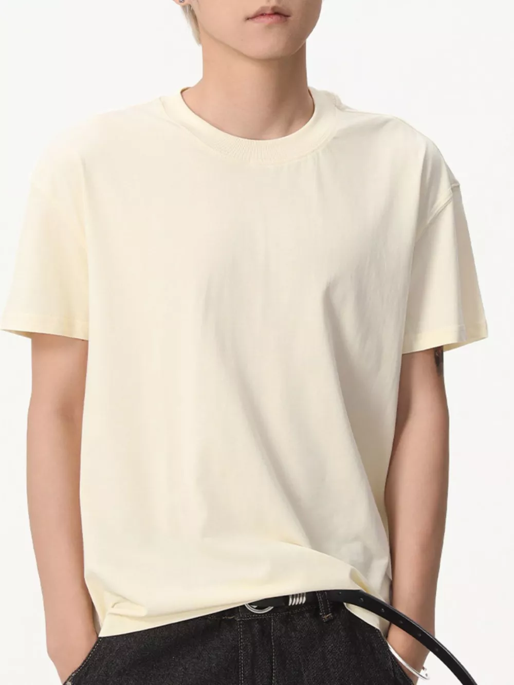 Men's Round Neck Short Sleeve T-Shirt, image 3