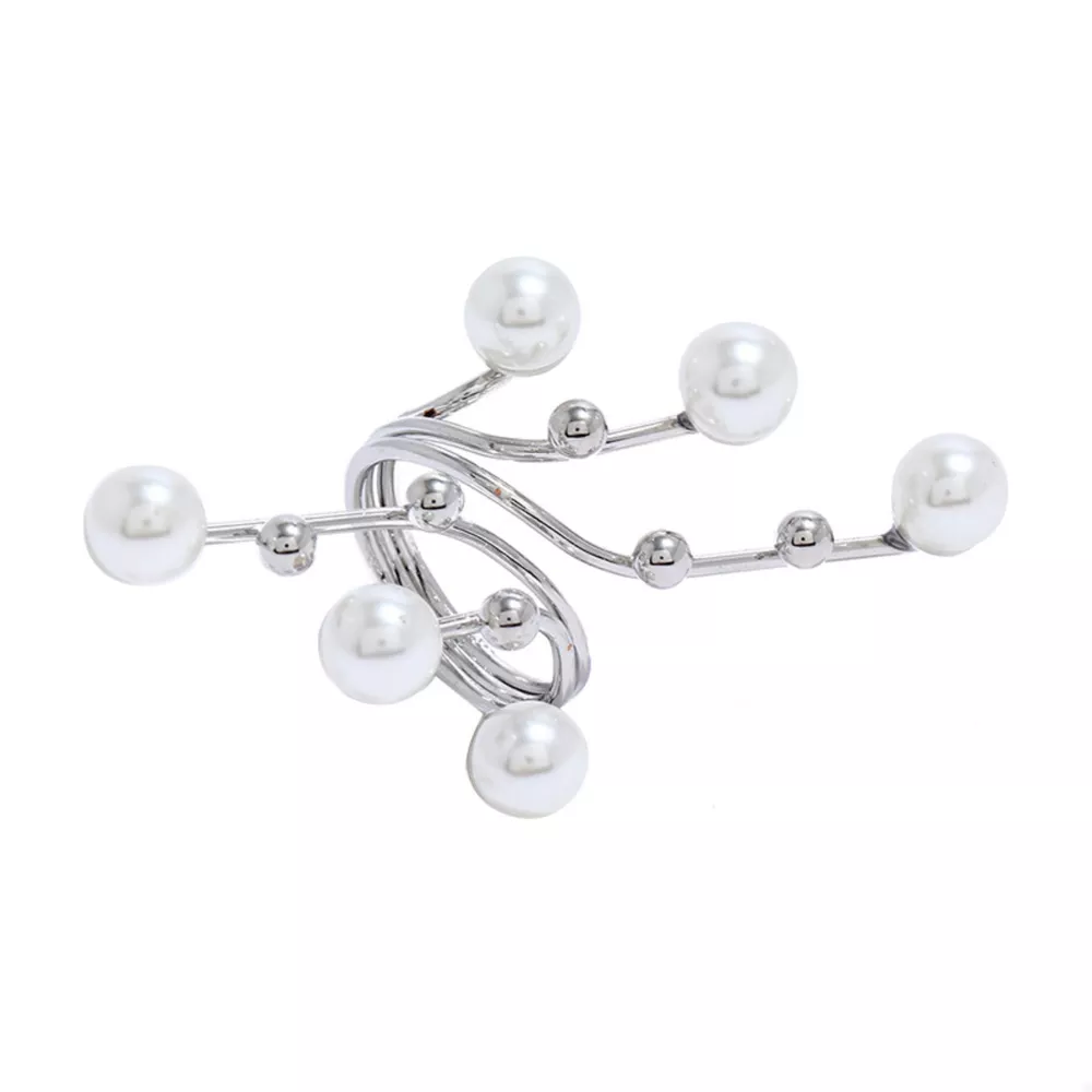 Alloy Pearl Bypass Ring, image 7