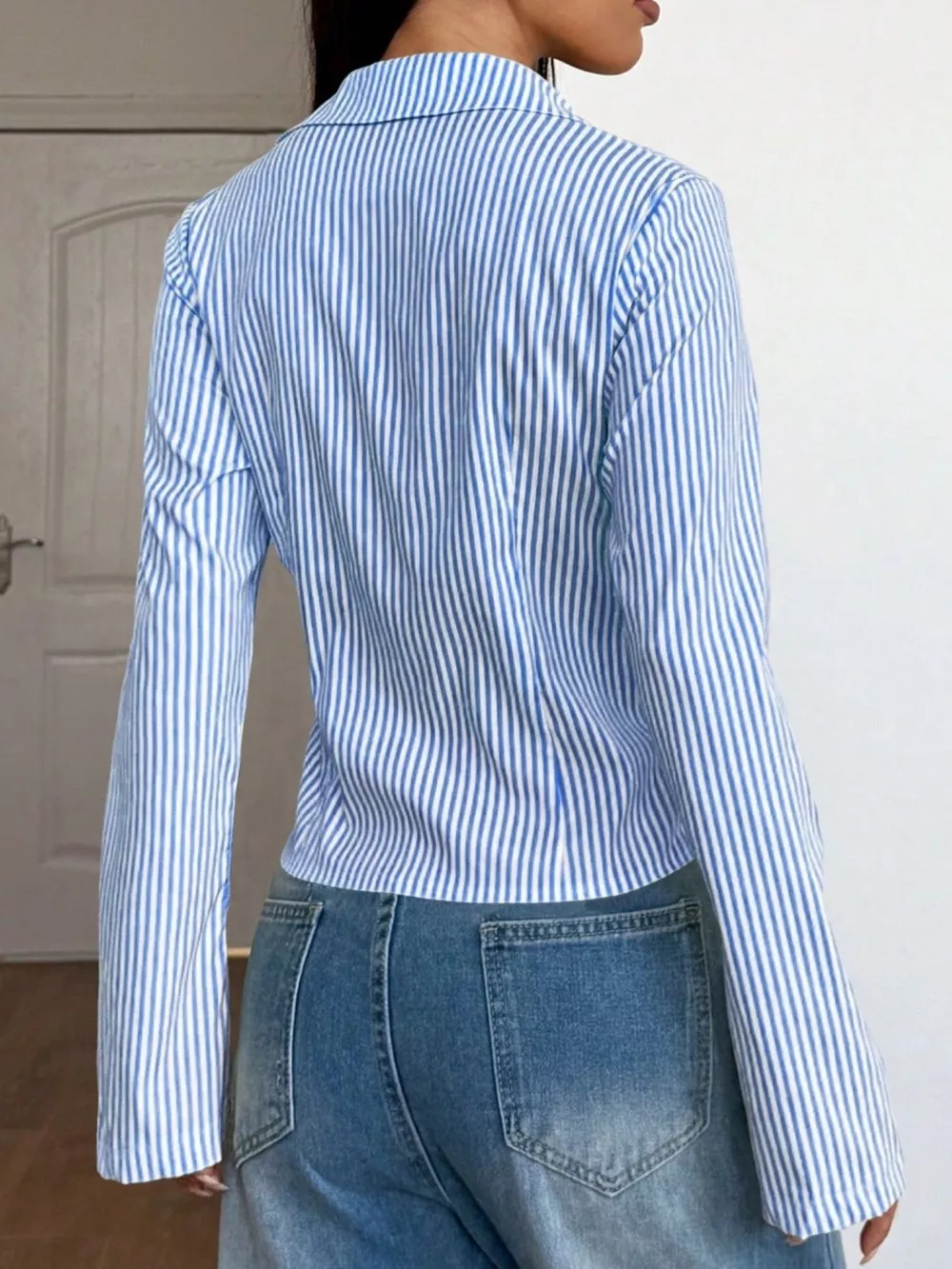 Striped Button-Down Slim Fit Shirt, image 3