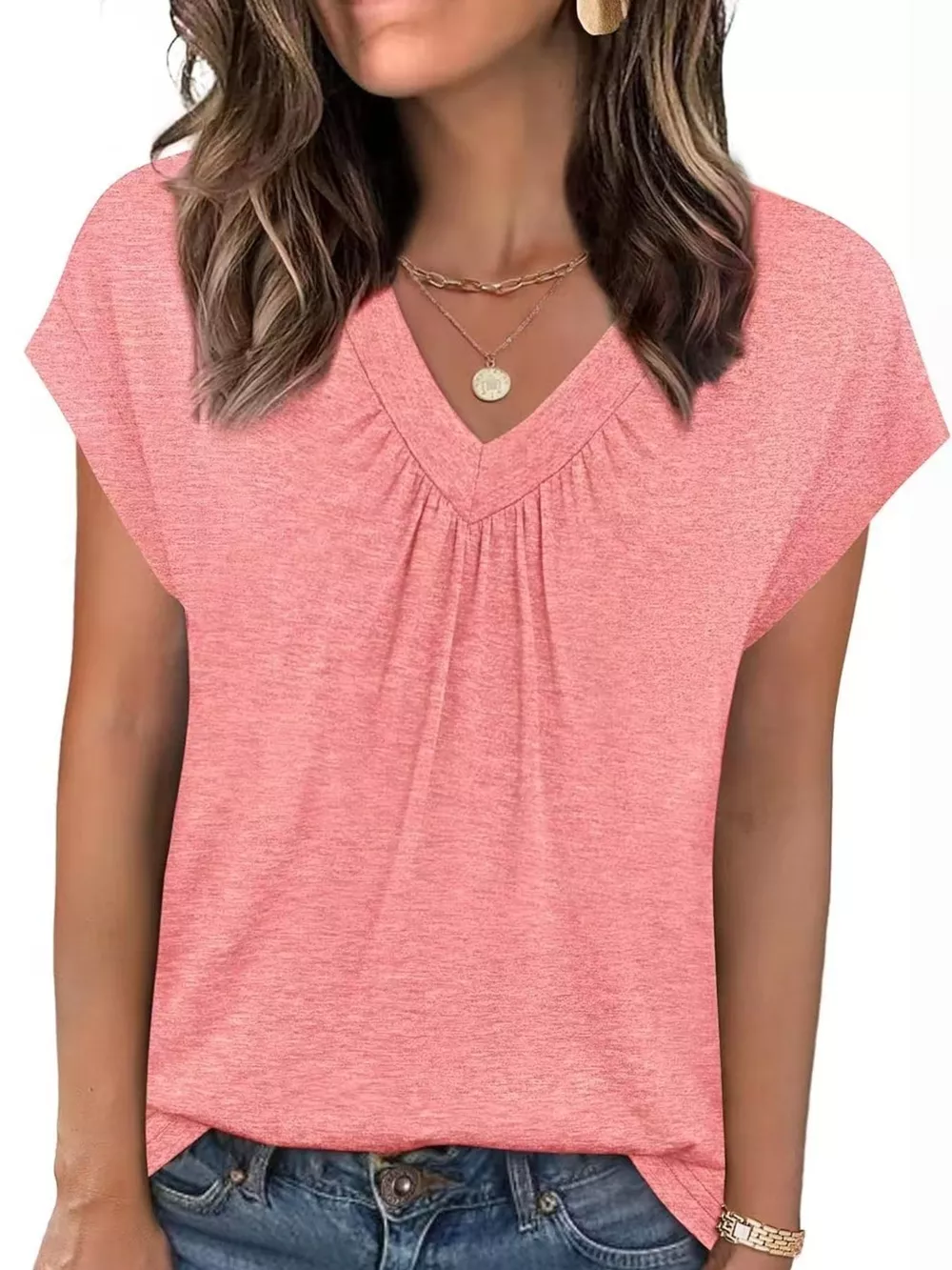 V-Neck Relaxed Fit T-Shirt, image 9
