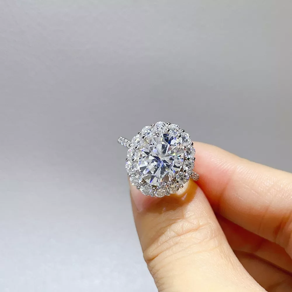5 Carat Moissanite 925 Sterling Silver Ring, image 5