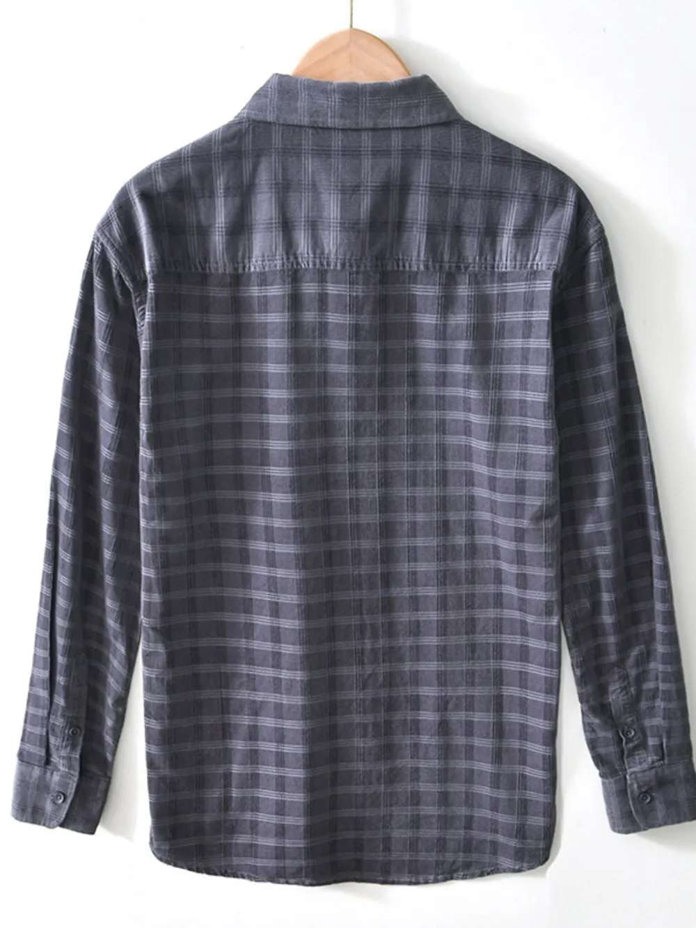 Men's Plus Size Striped Button-Up Shirt, image 4