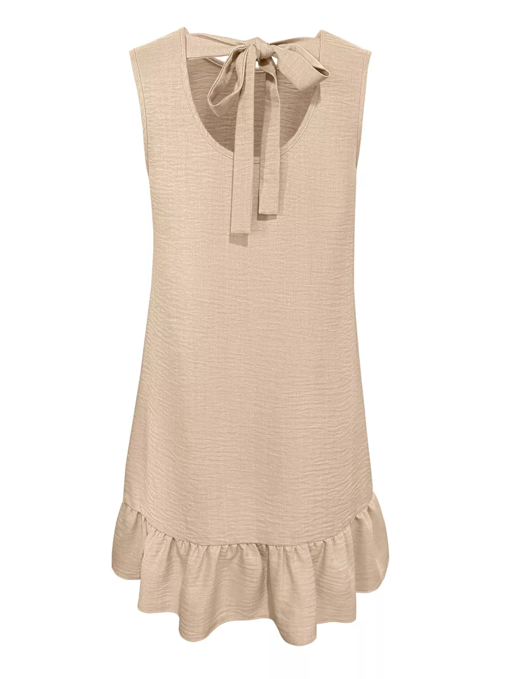 Sleeveless Ruffle Hem Mini Dress, image 6