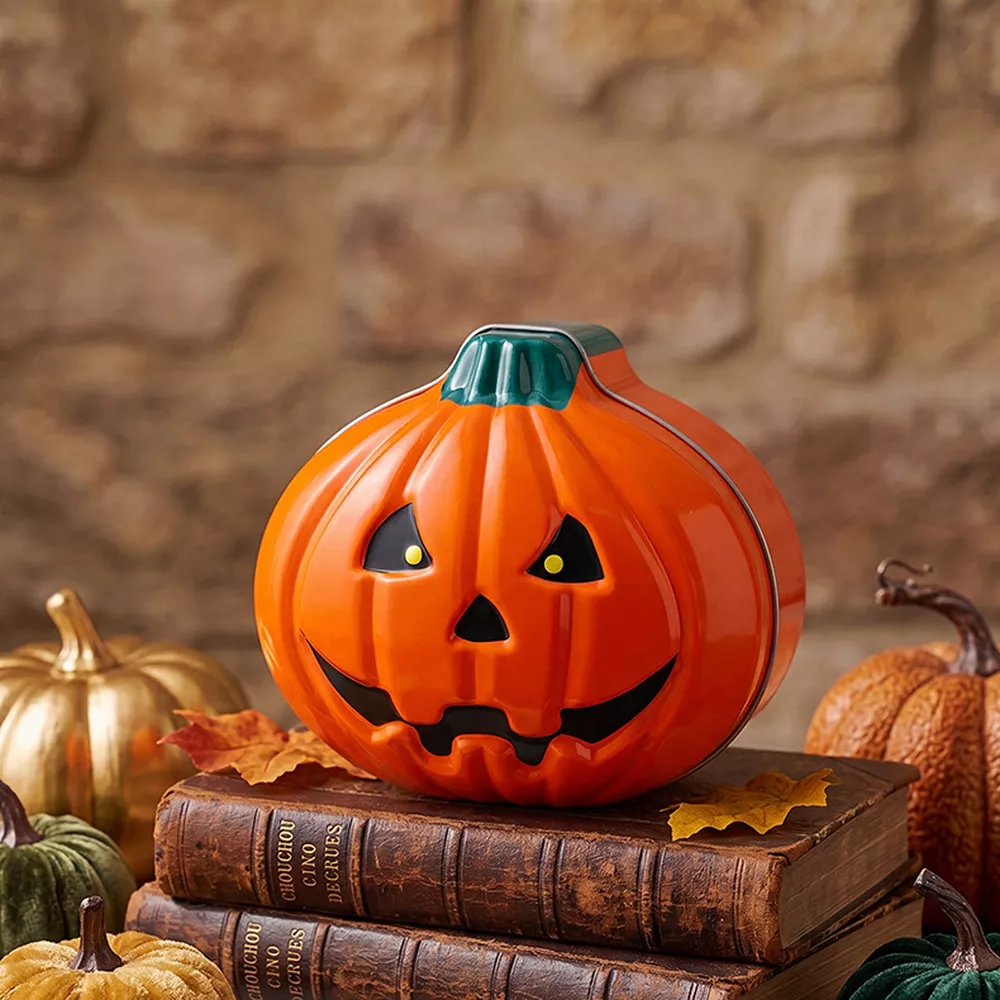 Decorative Pumpkin-Shaped Halloween Storage Box, image 3