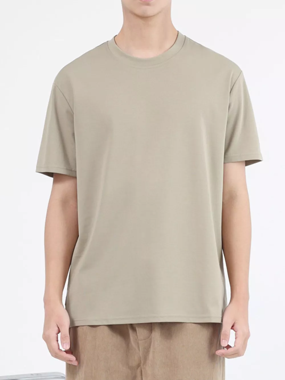 Men's Plus Size Classic Crew Neck T-Shirt, image 3