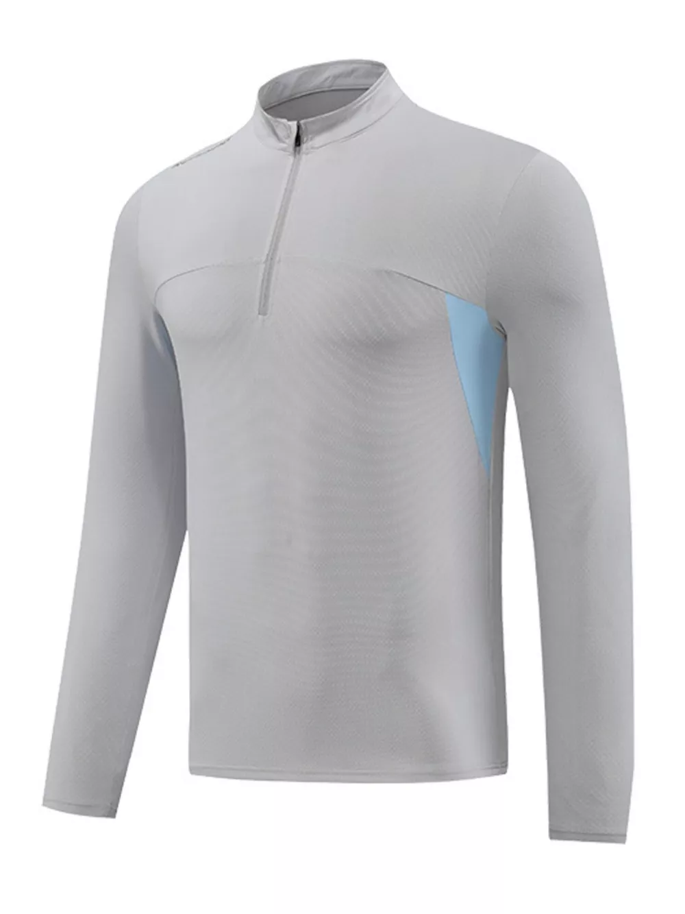 Men's Plus Size Long Sleeve Active T-Shirt with Zipper, image 6