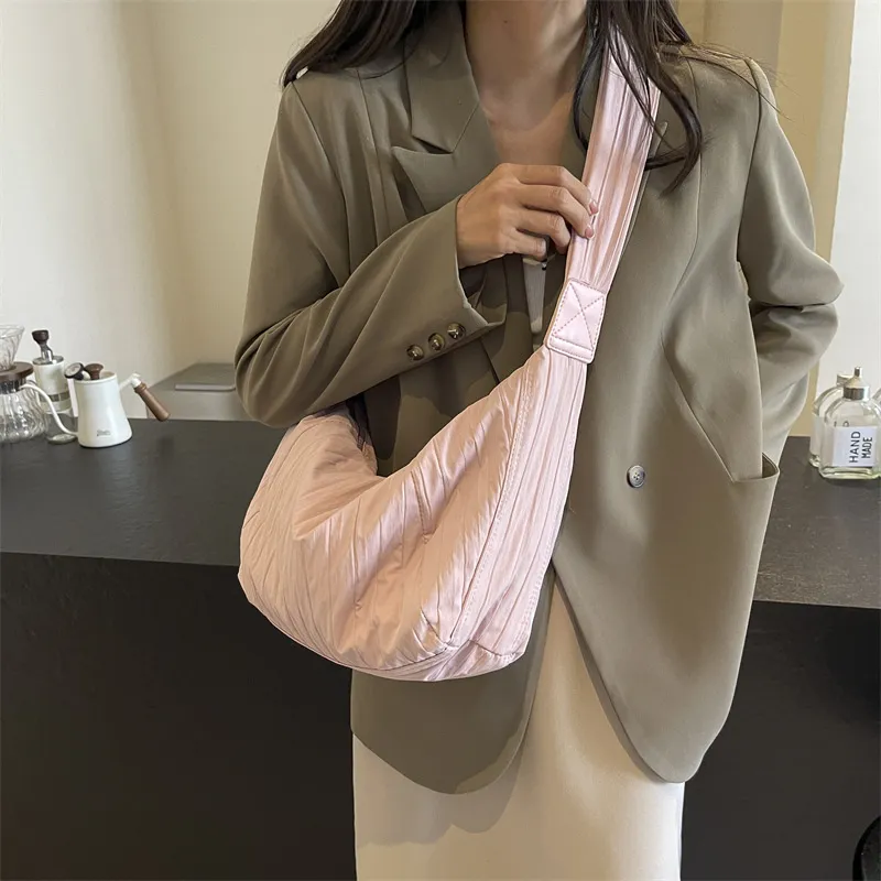 Pleated Dumpling Crossbody Bag, image 3