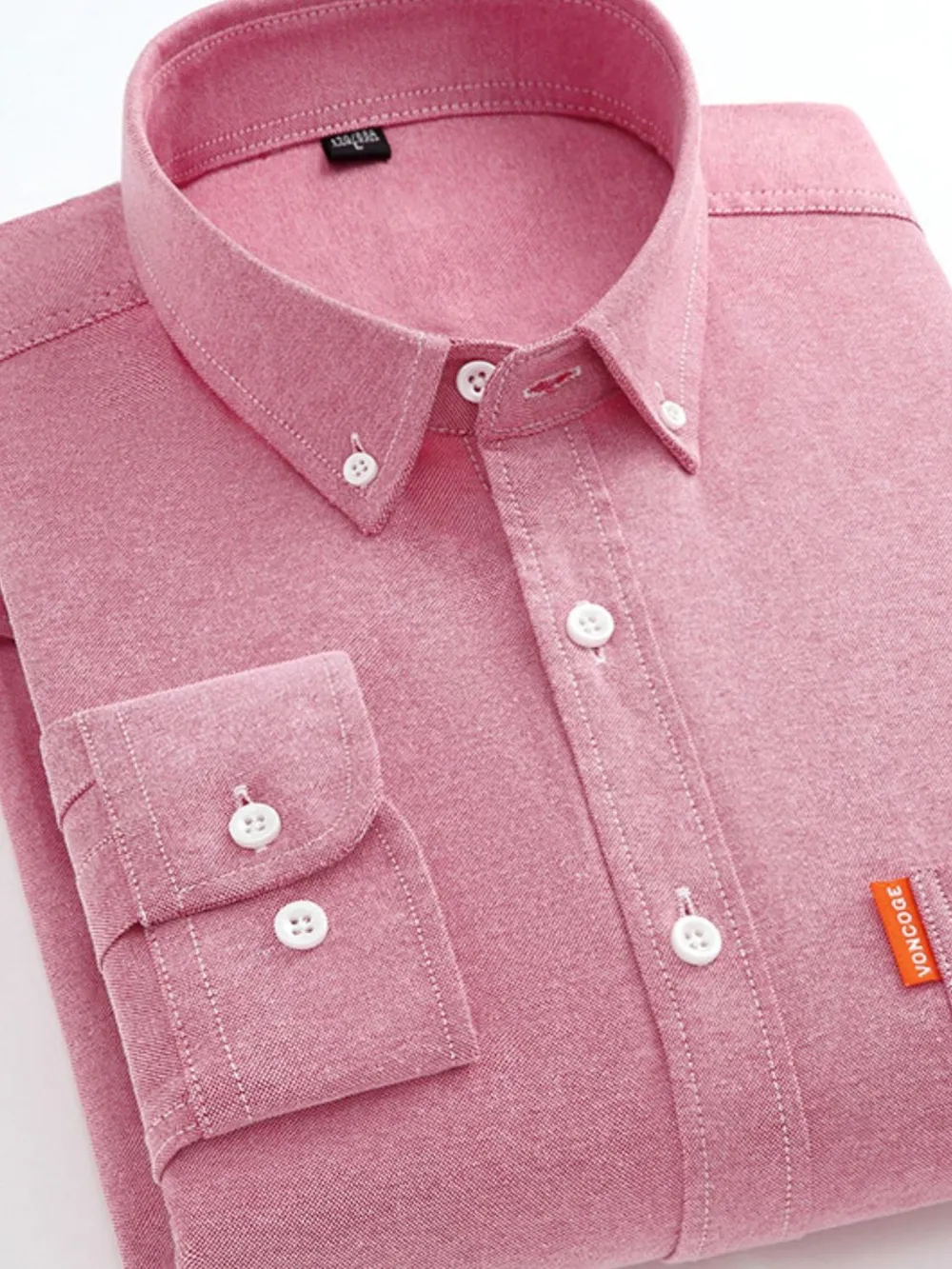Men's Plus Size Button Down Shirt with Chest Pocket, image 4