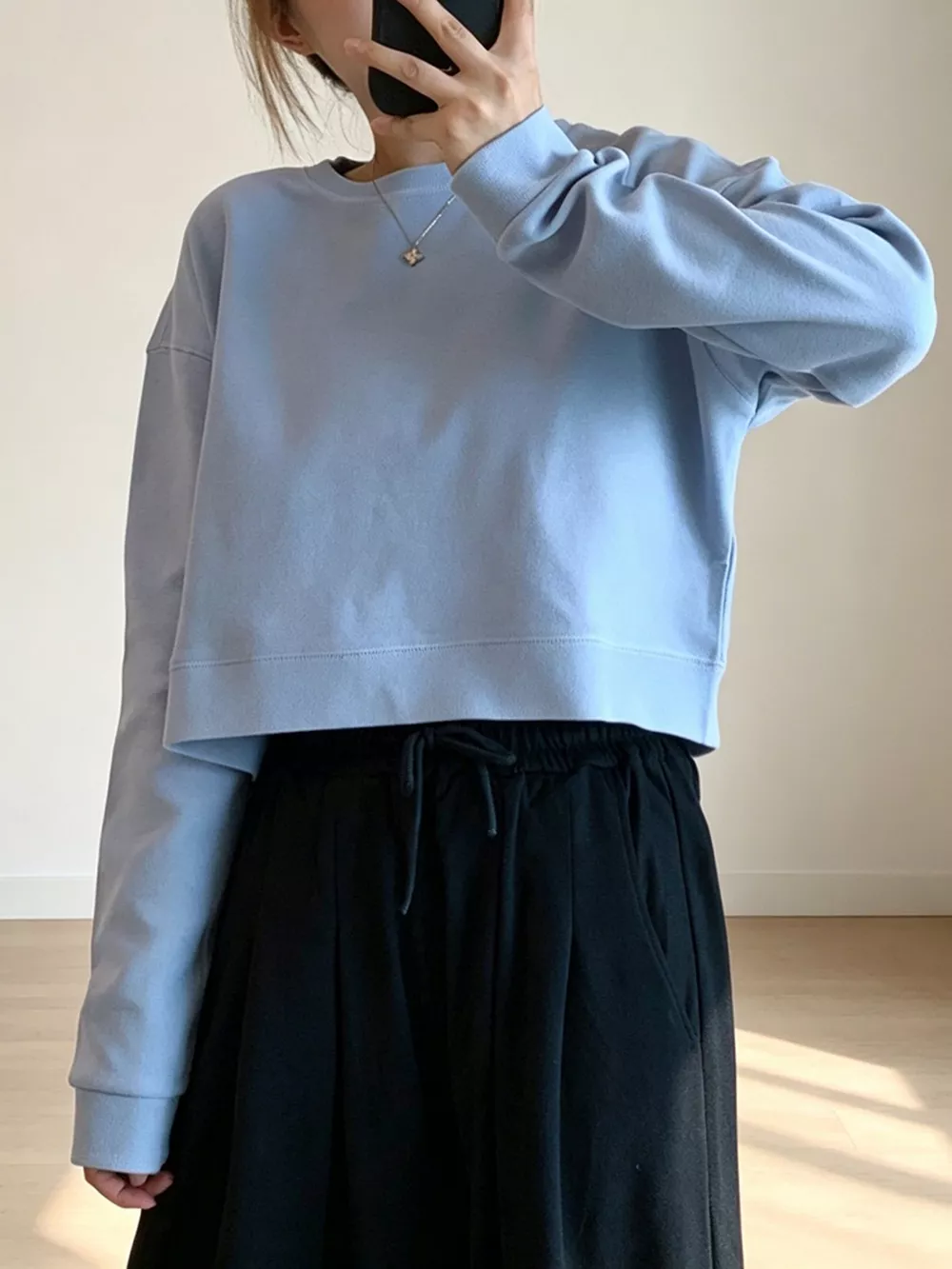 Crew Neck  Drop Shoulder Sweatshirt, image 15