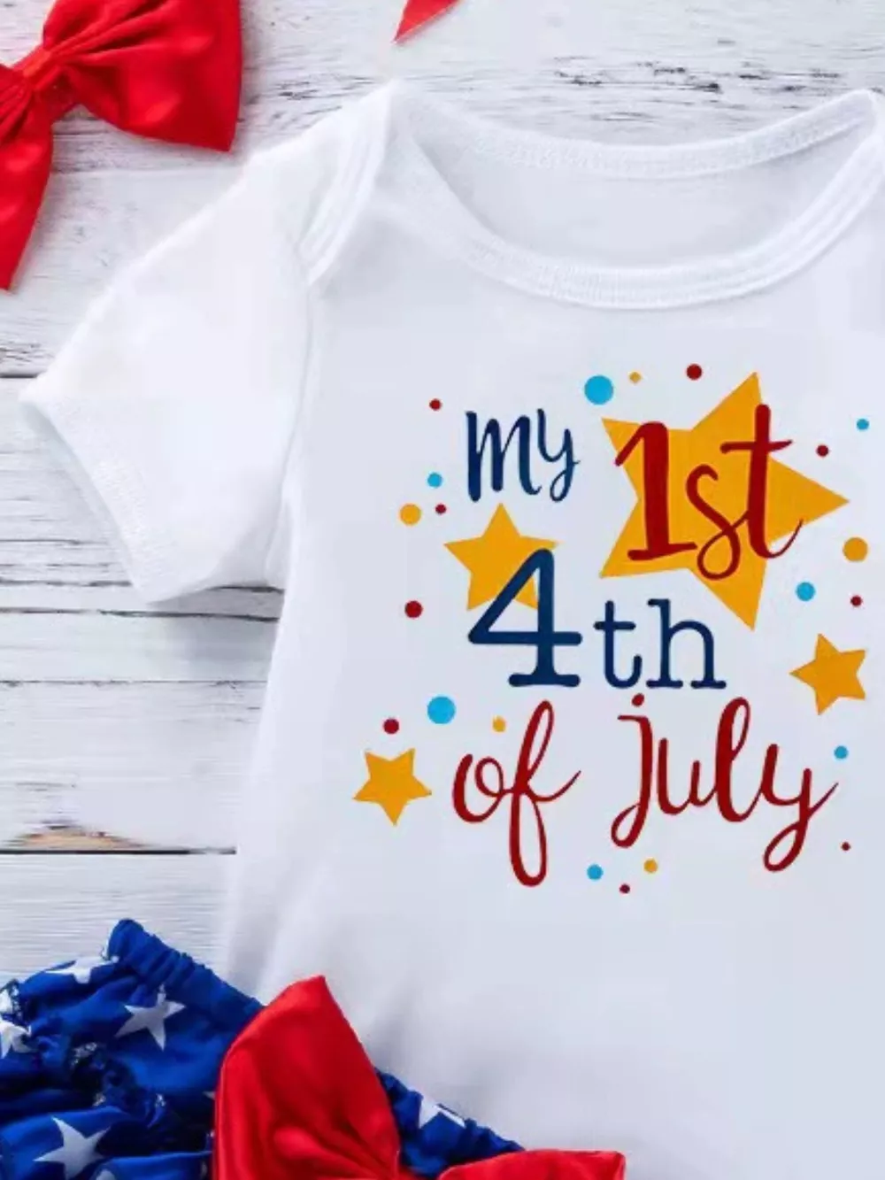 Children's Little Miss America Patriotic Outfit Set, image 11