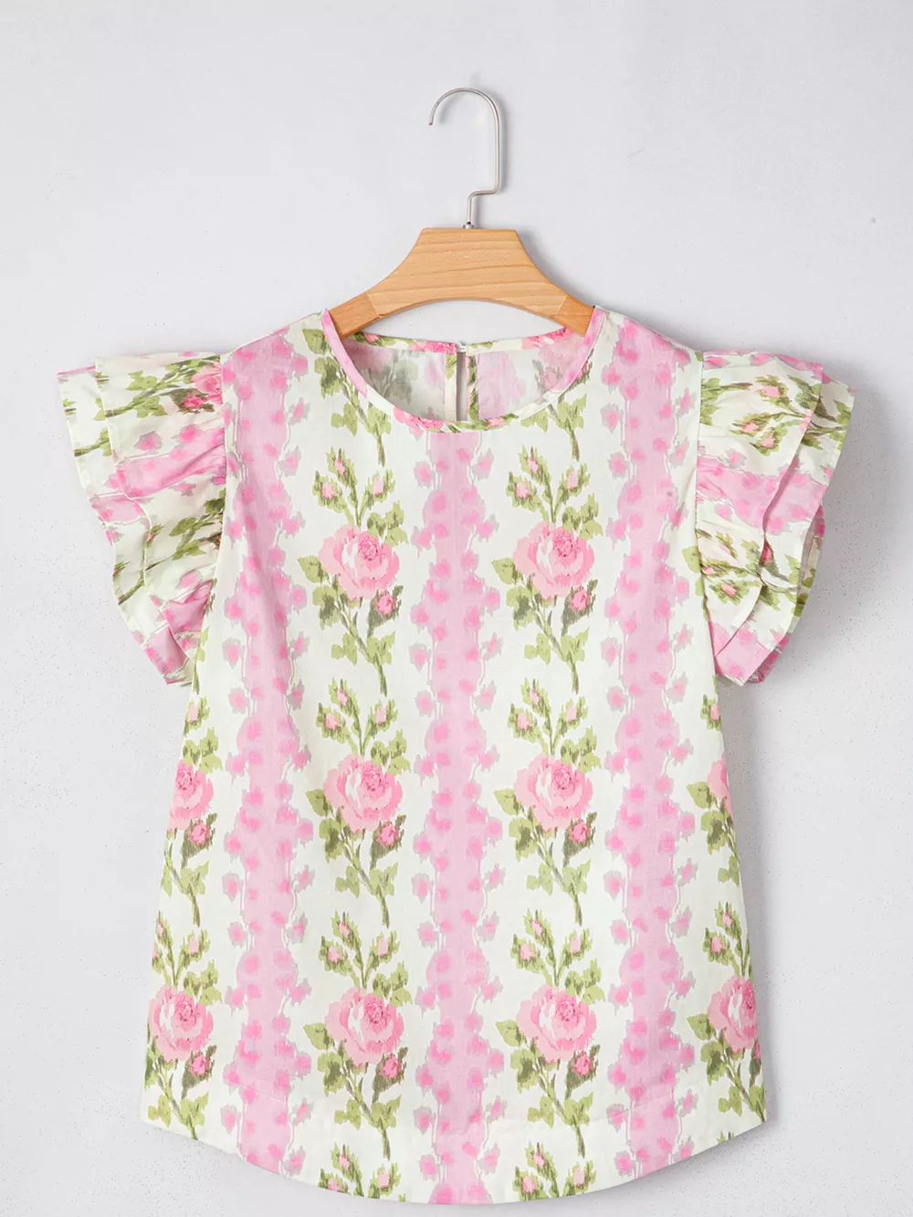 Floral Ruffle Sleeve Blouse, image 6