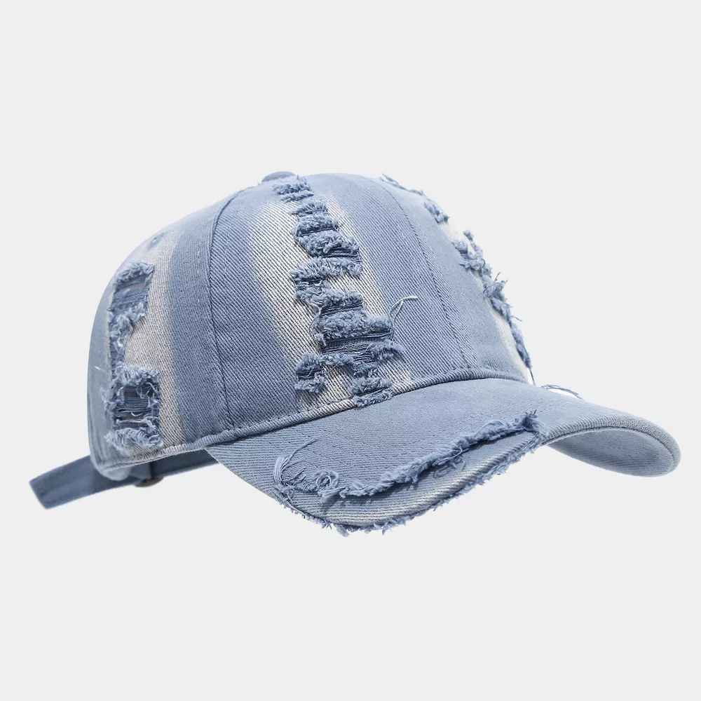 Distressed Cotton Baseball Cap, image 2