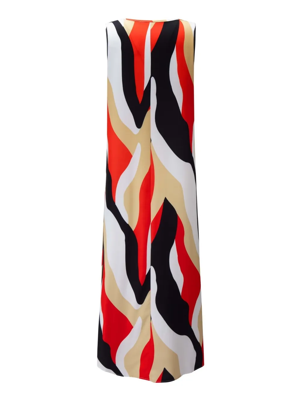 Printed Round Neck Mini Tank Dress, image 4