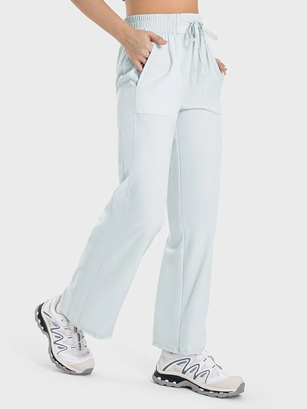 Drawstring Pocketed Active Pants, image 9