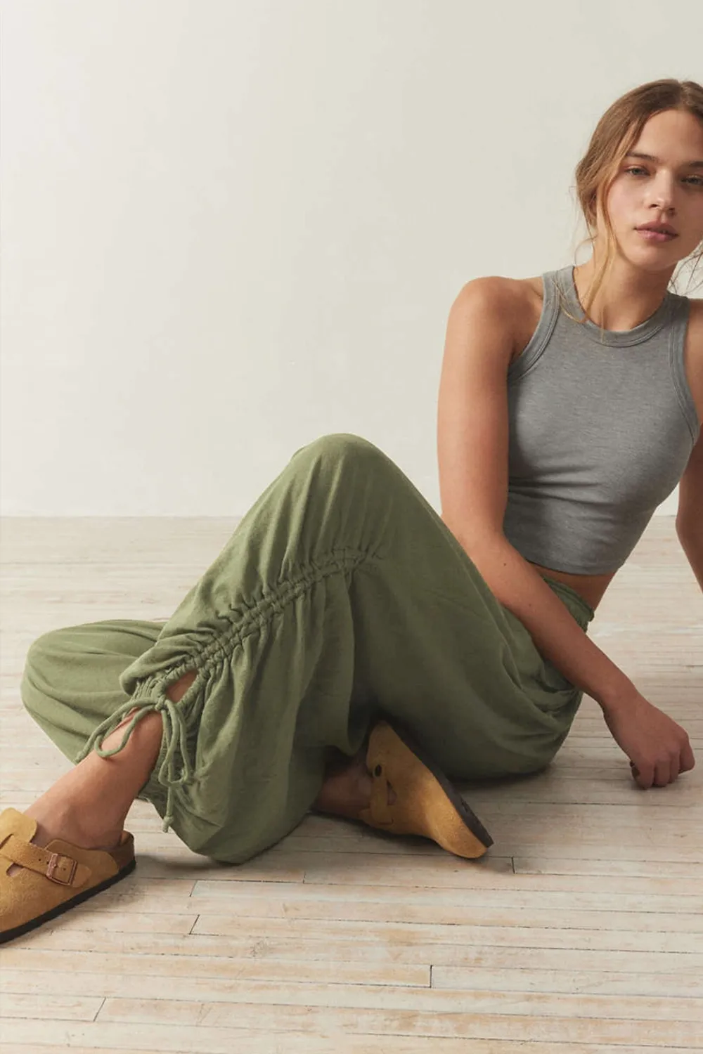 Drawstring Ruched Pants, image 12