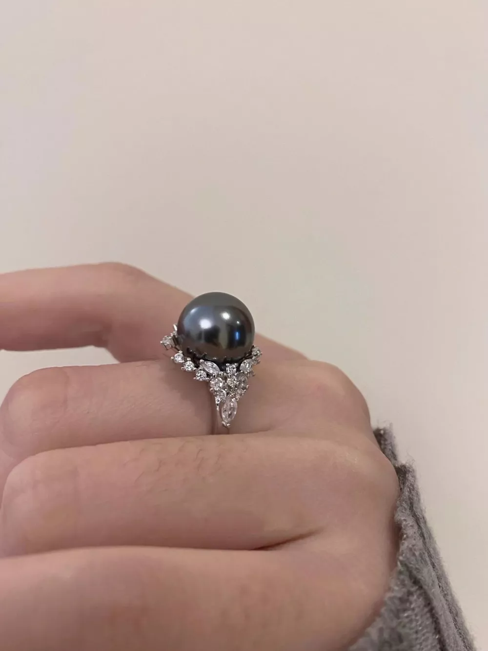 925 Sterling Silver Pearl Ring, image 3