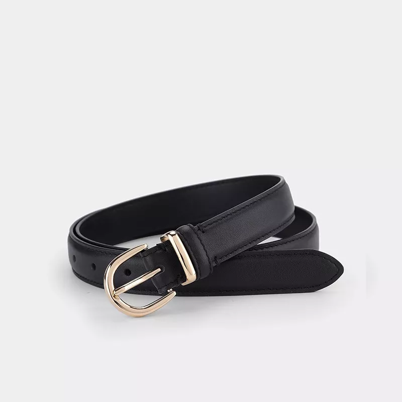 Elegant Leather Buckle Belt