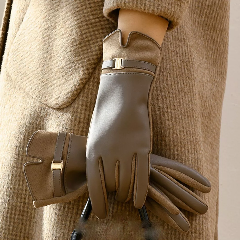 Buckle Detail Gloves, image 4
