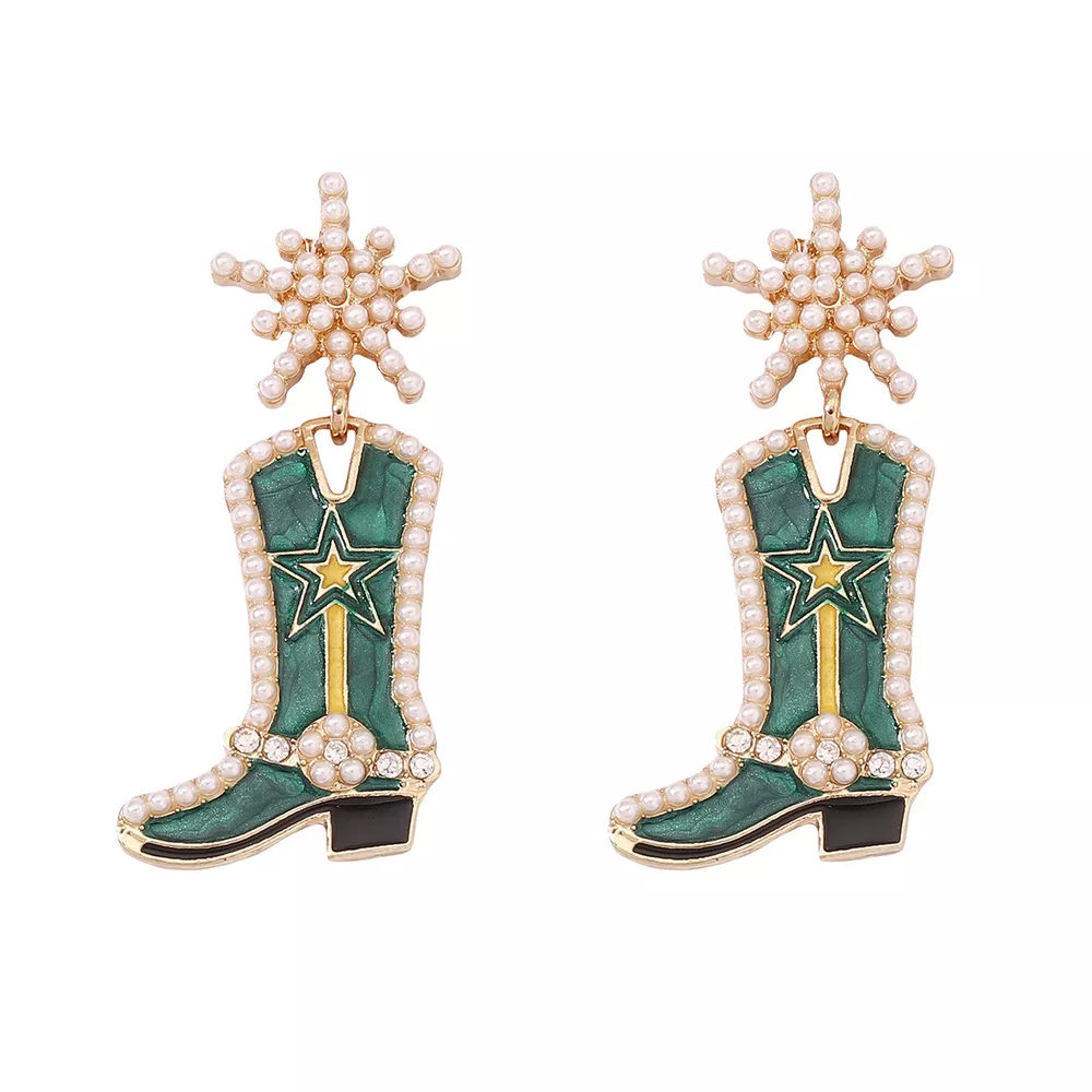Cowgirl Boot Dangle Earrings, image 6