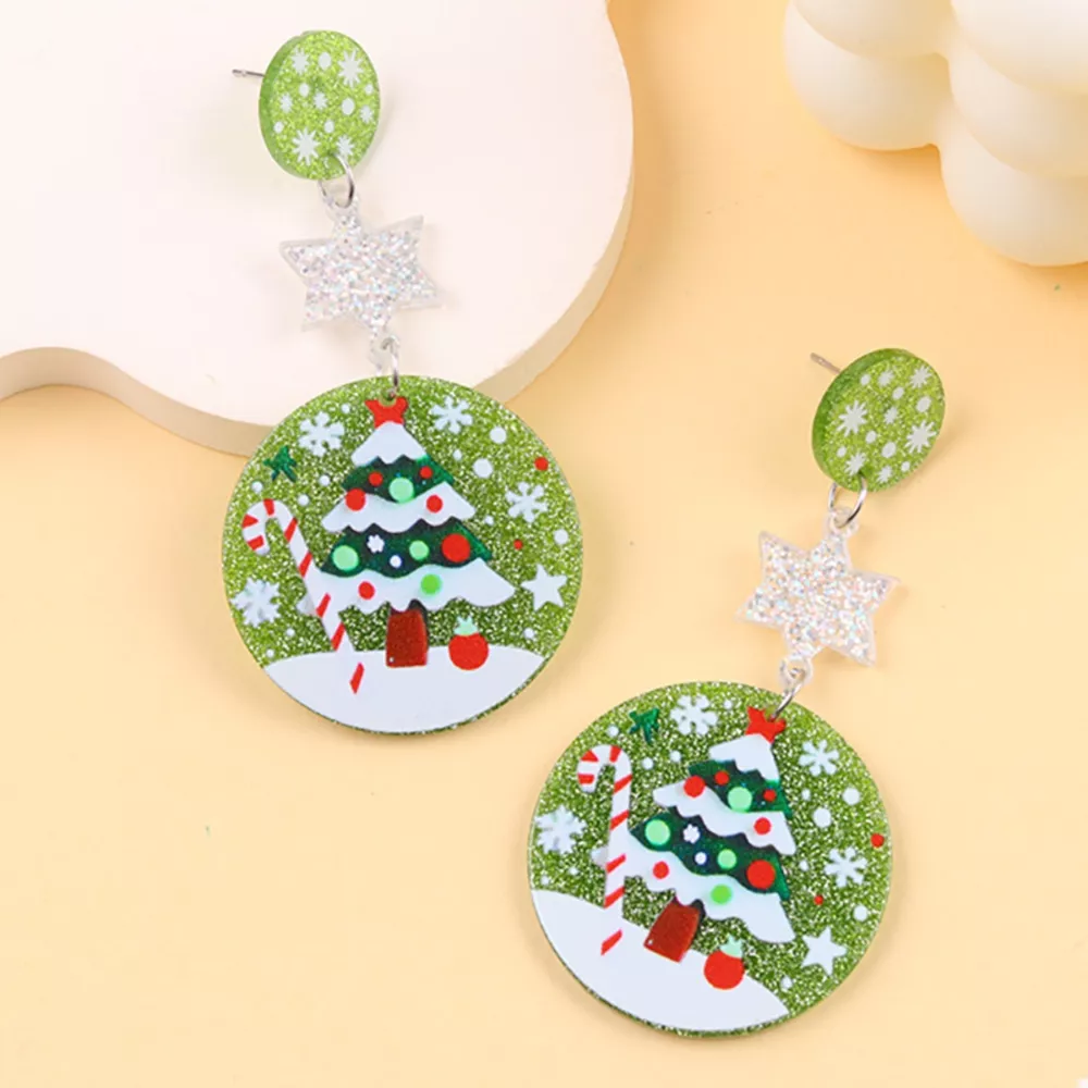 Christmas Theme Drop Earrings, image 5