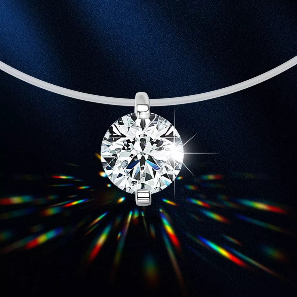 3 Carat Moissanite 925 Sterling Silver Necklace, image 5