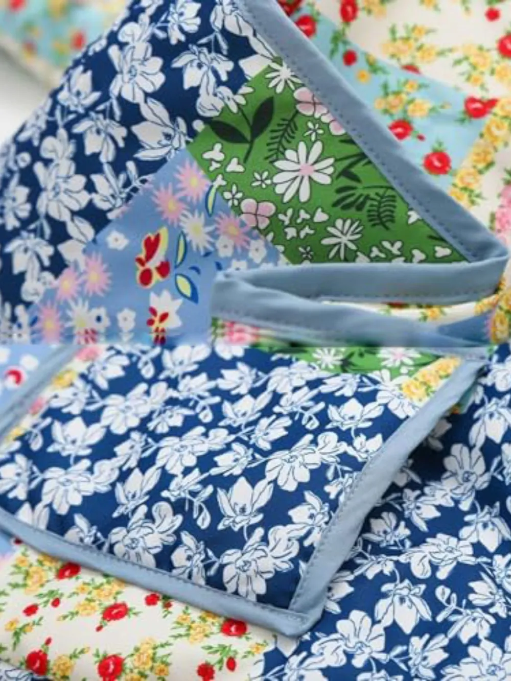 Printed Patchwork Open Front Cardigan with Pockets, image 6