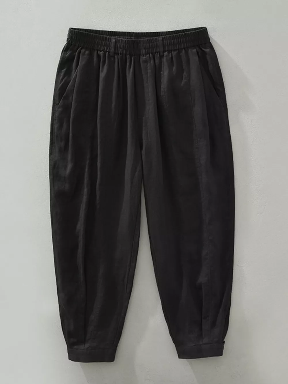 Men's Plus Size Drawstring Wide Leg Pants