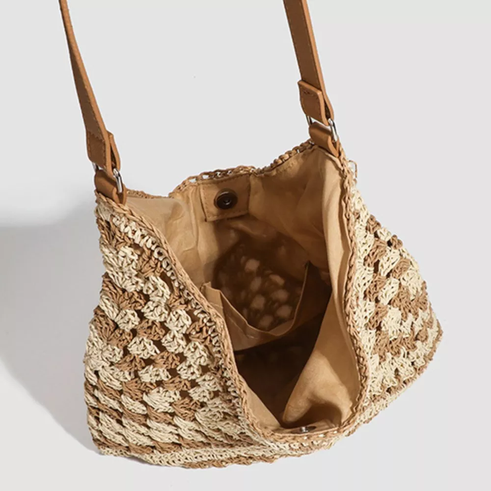 Crochet Knit Shoulder Bag, image 5