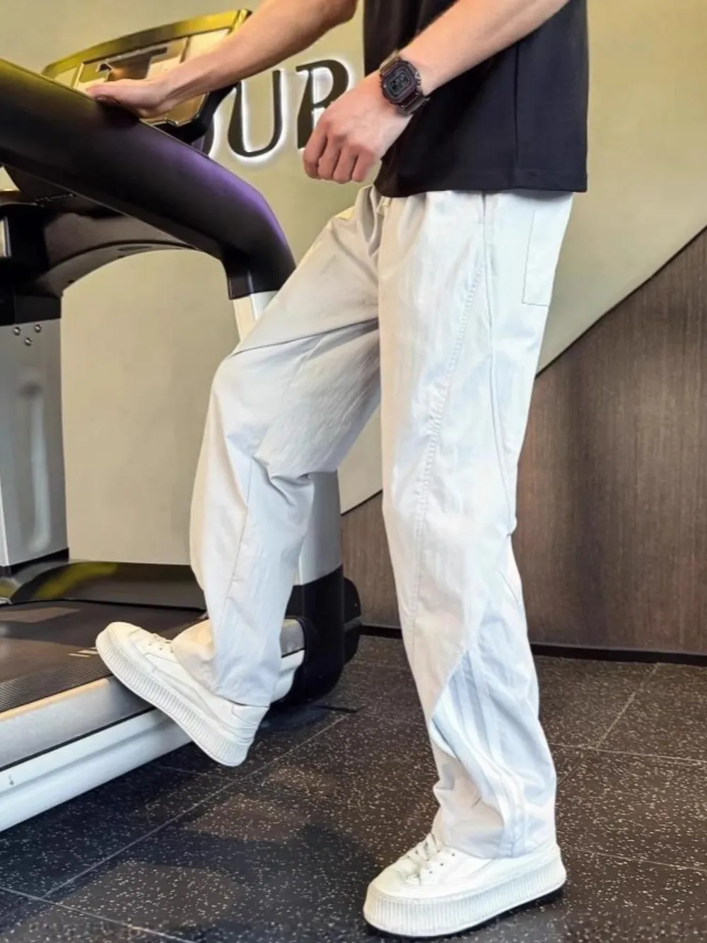 Men's Plus Size Relaxed Fit Wide Leg Casual Pants, image 3