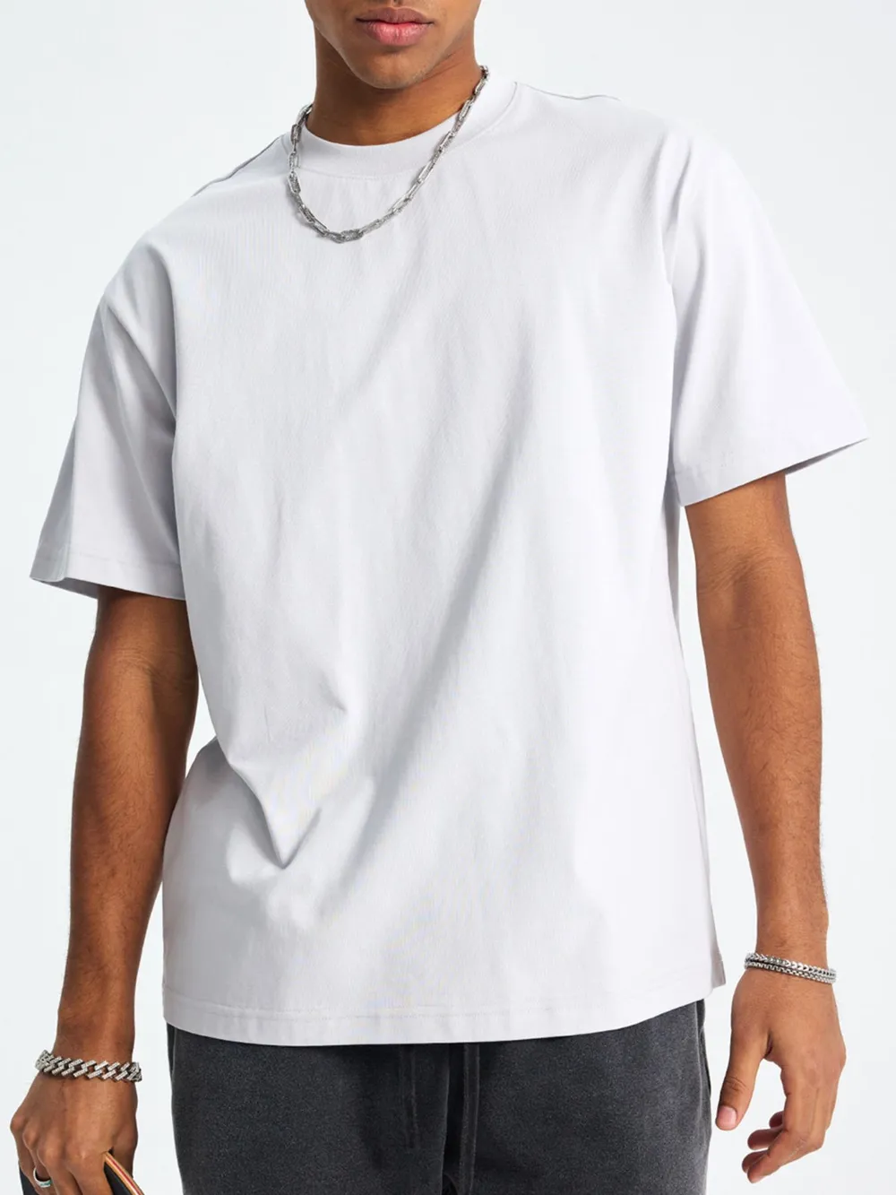 Men's Classic Crew Neck Oversized T-Shirt, image 2