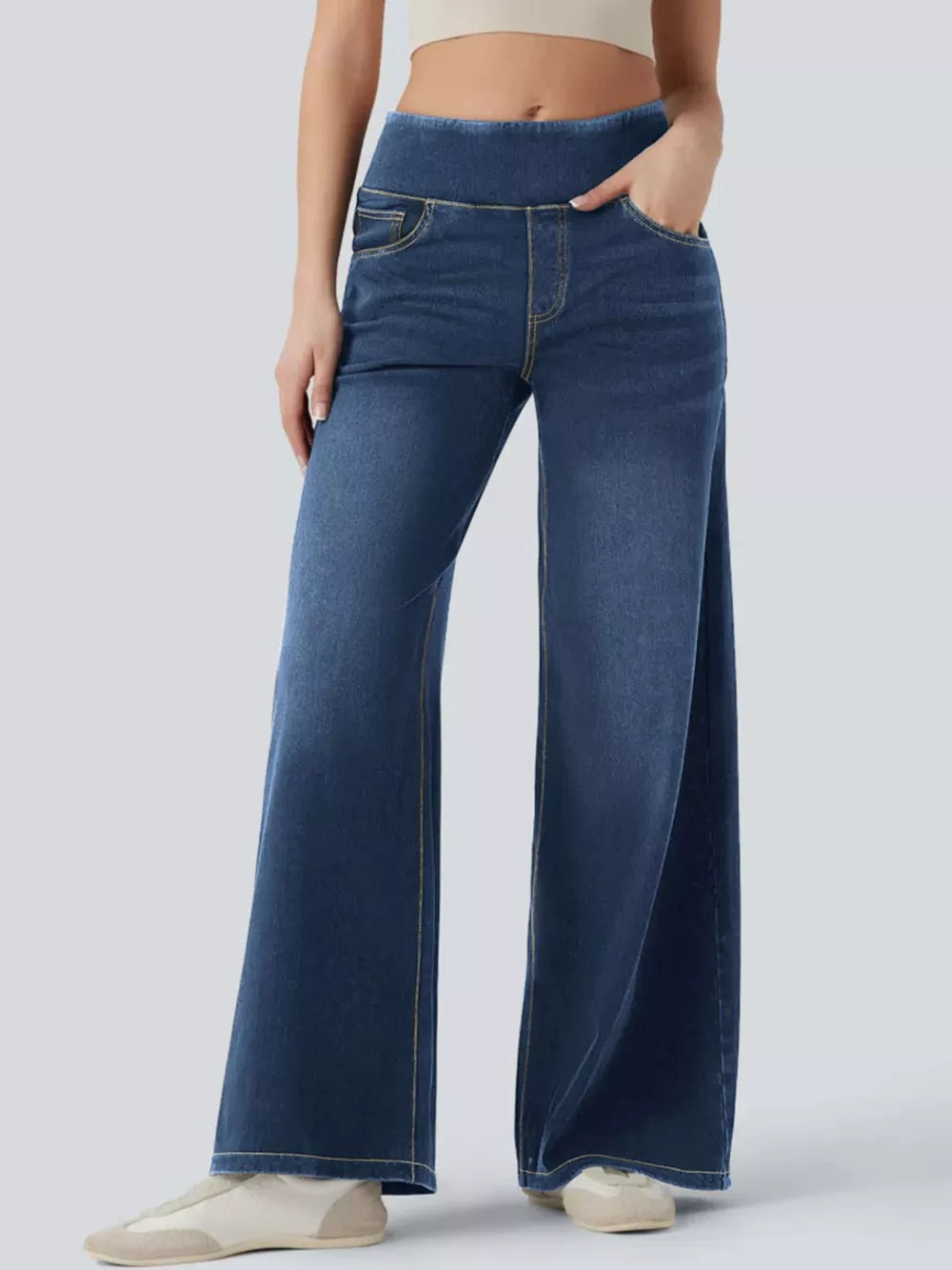 High-Waisted Wide Leg Jeans, image 13