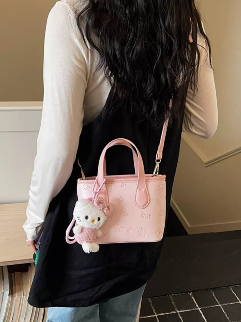 Cat Embossed Crossbody Bag, image 5
