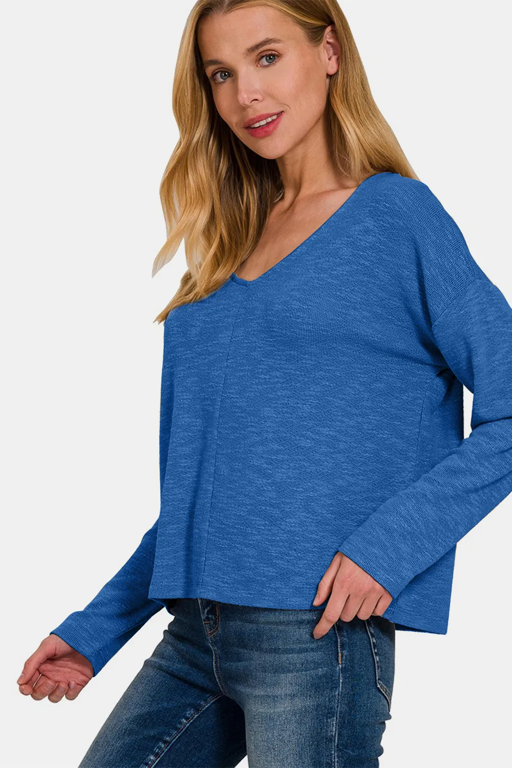 Dropped Shoulder Long Sleeve T-Shirt, image 3