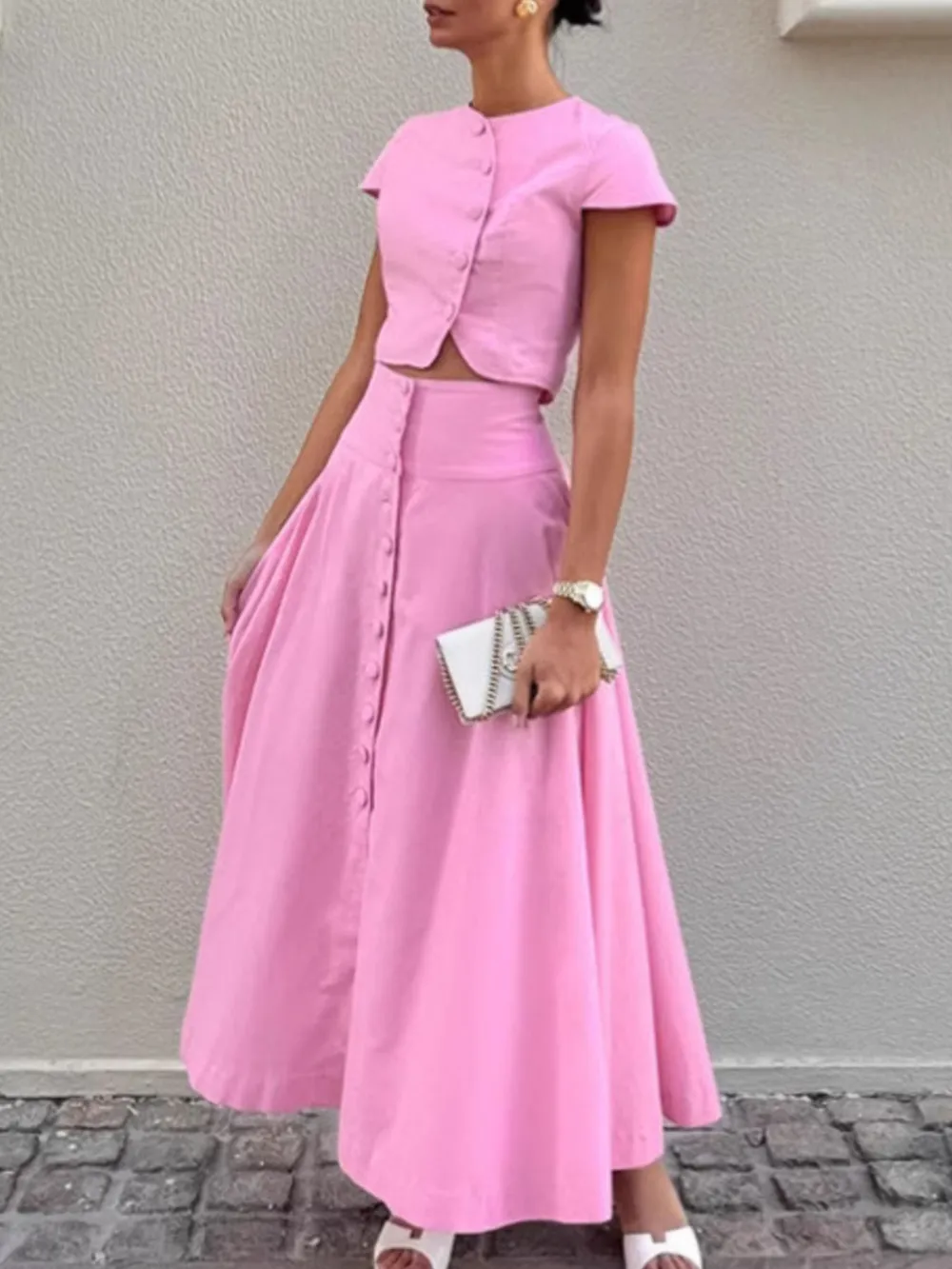 Short Sleeve Top and Skirt set, image 8