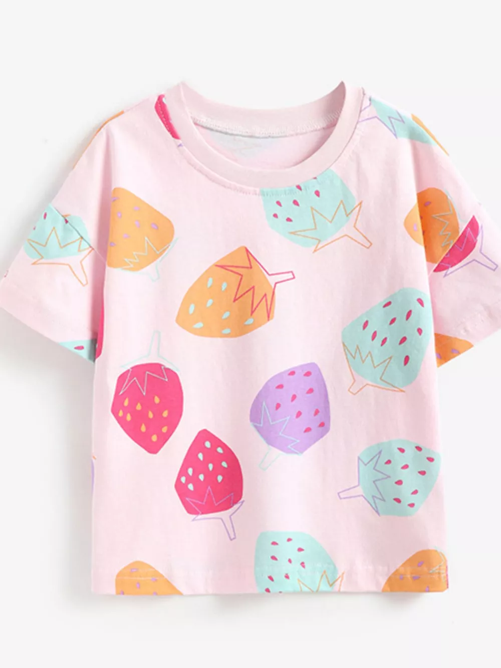 Children's Strawberry Print Short Sleeve Tee, image 2